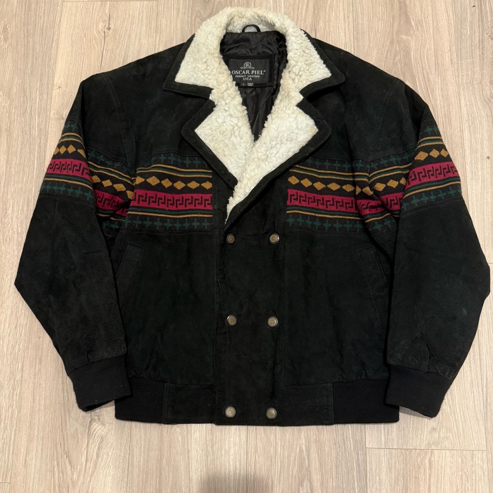 Vintage Oscar Piel Genuine Leather Jacket
